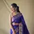 Violet Soft Silk Sarees With Gold Zari Weaving Saree,Blouse-not As Per Image