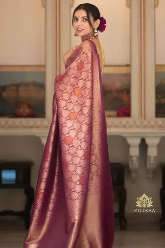 silk blend arees with blouse