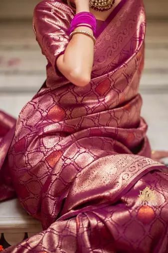 silk blend arees with blouse