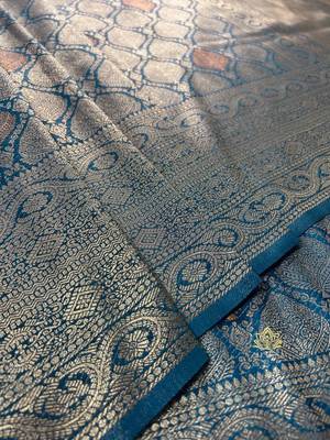 silk blend sarees with blouse 4