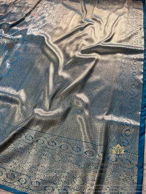 silk blend sarees with blouse 5