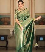 silk blend sarees with blouse