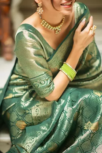 silk blend sarees with blouse