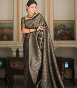 silk blend sarees with blouse