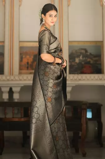 silk blend sarees with blouse