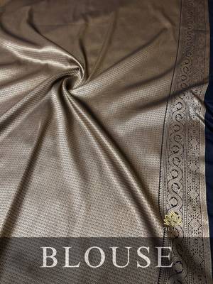silk blend sarees with blouse 5