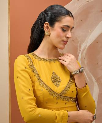 Mustard anrakali set 2