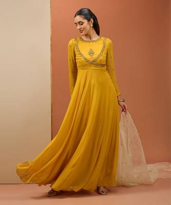 Mustard anrakali set 4