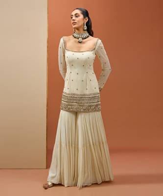 Offwhite kurta set 1