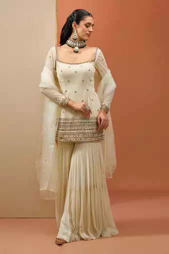 Offwhite kurta set