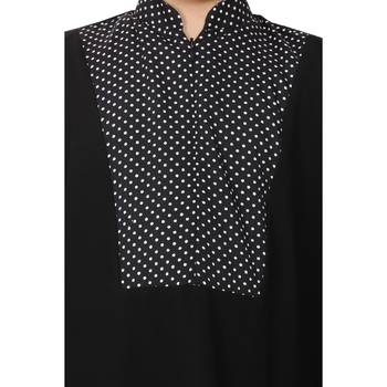 Black indo classic kaftan for kids 4