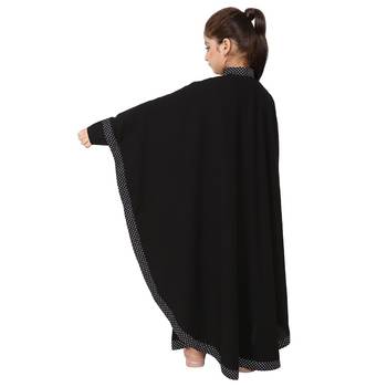 Black indo classic kaftan for kids 6