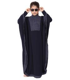 Navy blue indo classic kaftan for kids