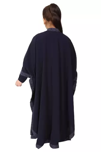Navy blue indo classic kaftan for kids
