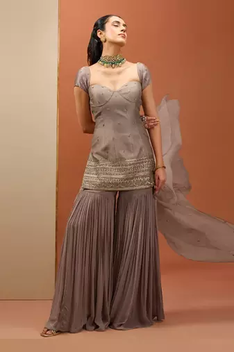 Brown kurta set
