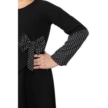 Asymmetrical dress for kids- black 6