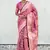 Pink banarasi jaal satin silk pink zari woven saree