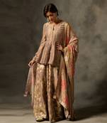 Irja sharara set with dupatta - grey