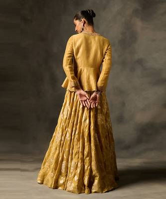 Irja lehenga set with dupatta - yellow 5