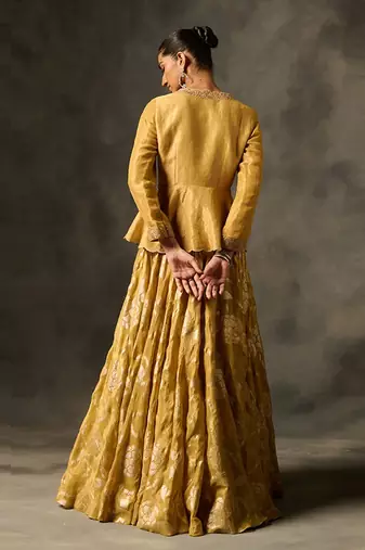 Irja lehenga set with dupatta - yellow
