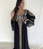 SALE New Handcrafted Zari Stone Bedded work Stitched Kaftan Wedding Dresses