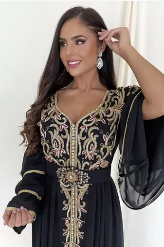 SALE New Handcrafted Zari Stone Bedded work Stitched Kaftan Wedding Dresses