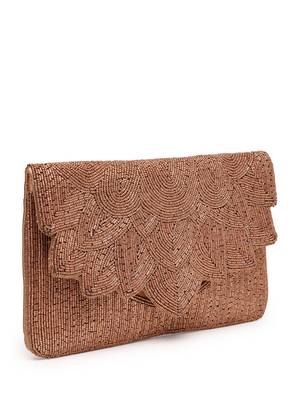 Kooky copper spectrum bead work satin sling bag 5
