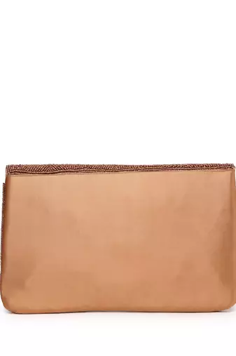 Kooky copper spectrum bead work satin sling bag