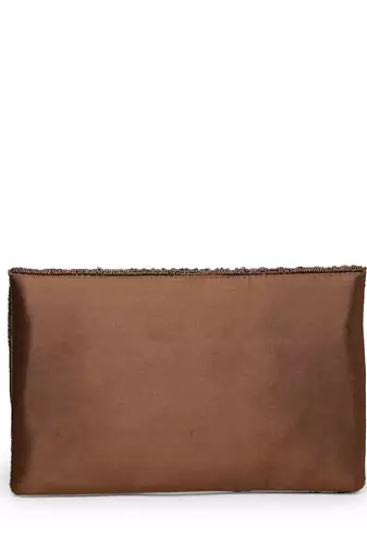 kooky bronze spectrum embellished satin sling bag