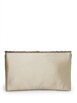 kooky gold chevron sequinned embellished satin sling bag 5