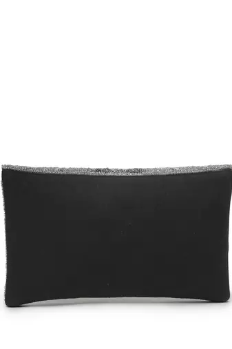 Kooky silver & oceanside spectrum embellished cotton canvas sling bag