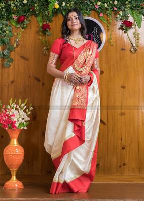 silk blend sarees with blouse 2