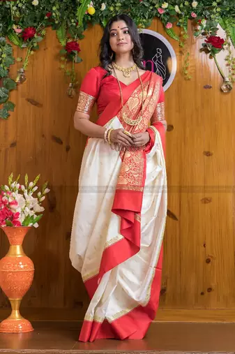 silk blend sarees with blouse