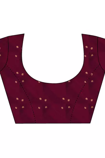 Elora soft silk baluchari printed saree (maroon)