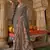 Elora soft silk baluchari printed saree (dark grey)