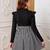 Black color printed cotton blend fit&flared style dresses