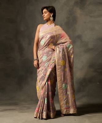 Palki saree - purple 1