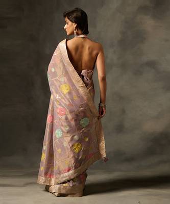 Palki saree - purple 2