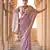 Elora soft silk stripes printed leheriya saree (lavender)