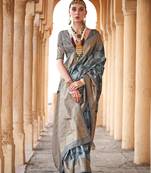 Elora soft silk stripes printed leheriya saree (multicolor)