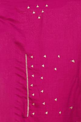 Designer rani heavy zari embroidery work silk saree 3
