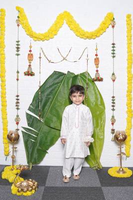 Pink White Chandari Kurta Pant 1