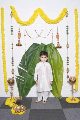 Pink White Chandari Kurta Pant 4
