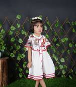 White Lion Printed Dress