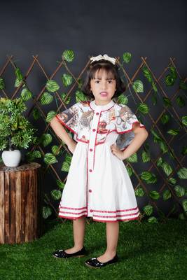 White Lion Printed Dress 4