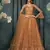 Dark Mustard Cording & Thread Embroidery With Stone Work Lehenga Choli For Wedding