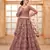 Light-Pink Cording & Thread Embroidered With Stone Work Lehenga Choli For Bride