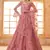 peach net thread work wedding lehenga
