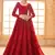 red net thread work wedding lehenga