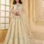 Off-White Cording & Thread Embroidered With Stone Work Net With Silk Inner Lehenga Choli For Bride